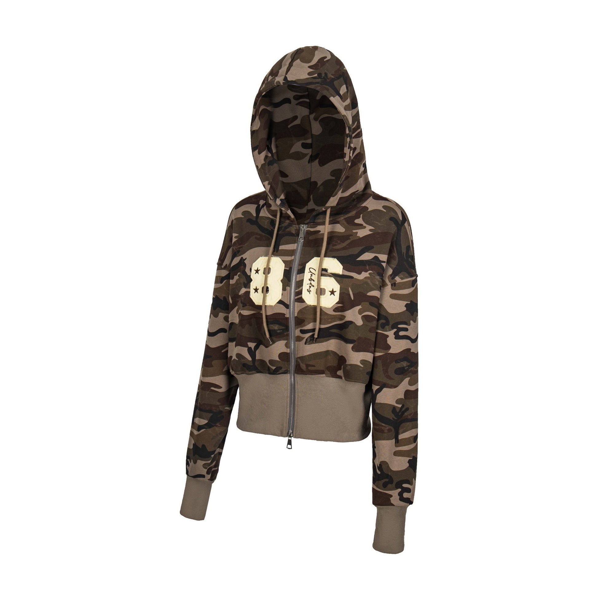 86 Zip Hoodie – Sporty Cropped Fit - Luxuryurbanwear