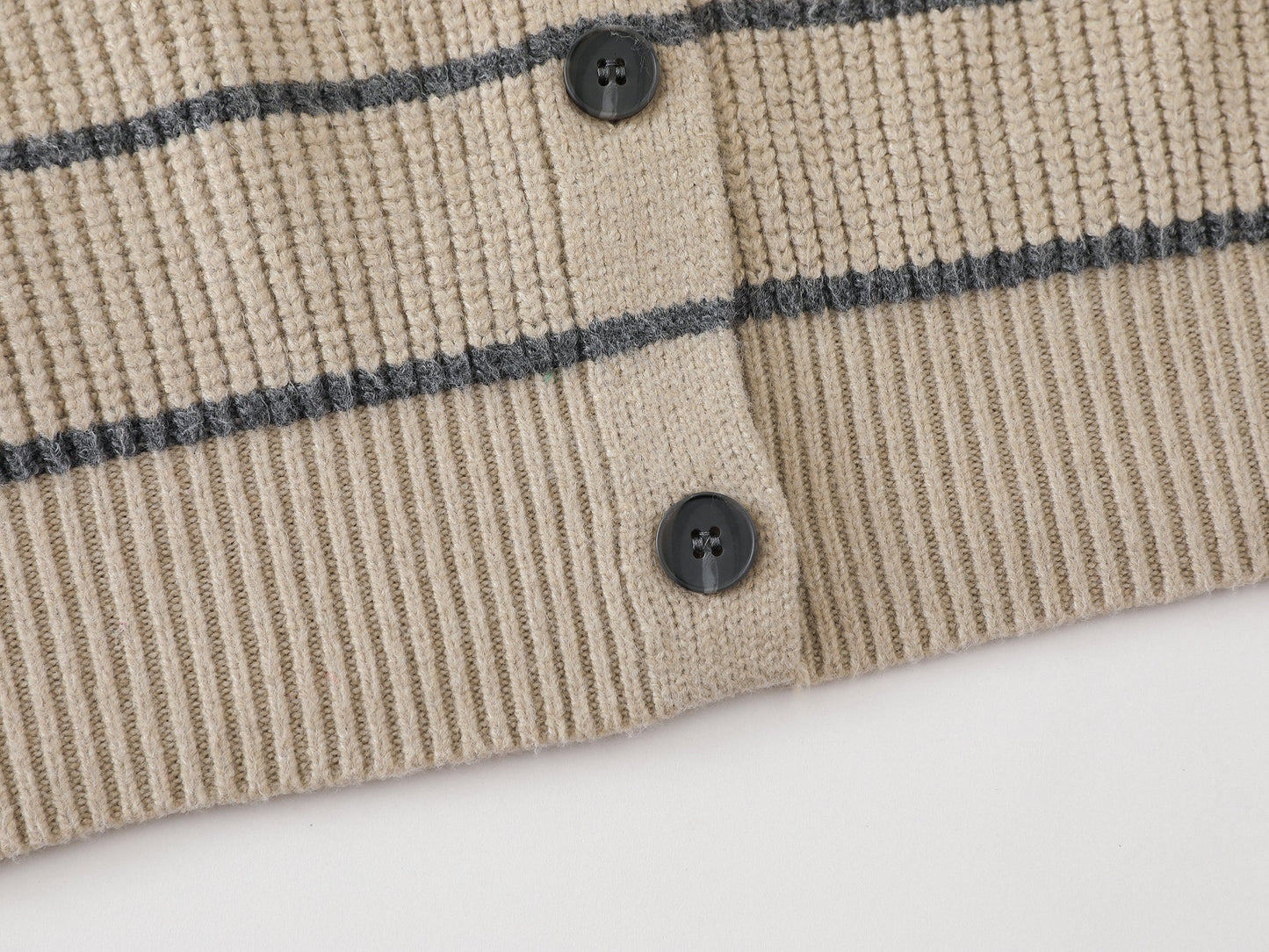 Stripe Hoodie | Button-Up Knit Cardigan - Luxuryurbanwear