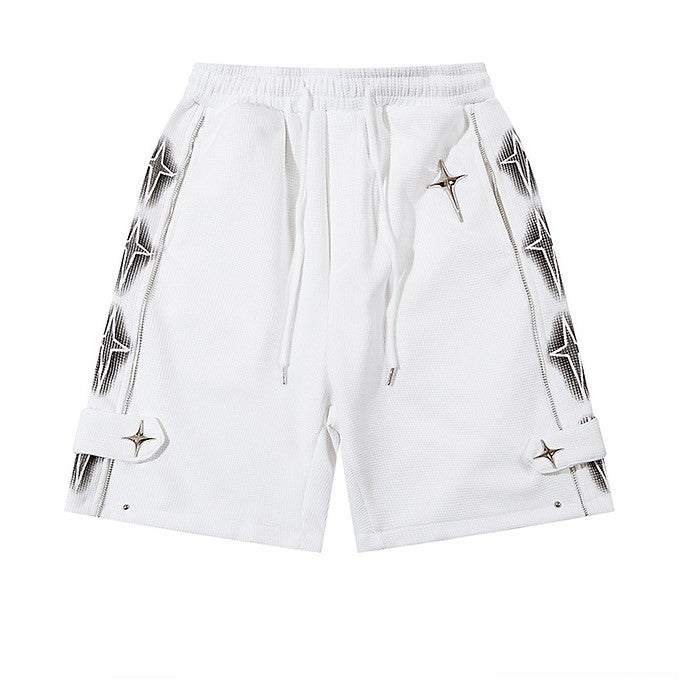 Star | Zip Up Shorts - Luxuryurbanwear