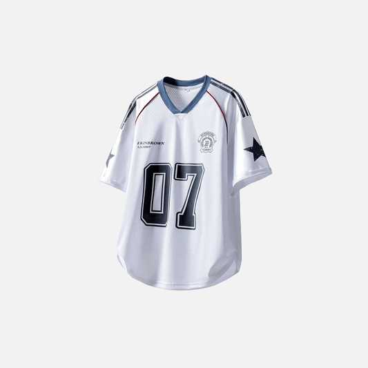Comfortable Printed Sports Jersey T-Shirt - Luxuryurbanwear