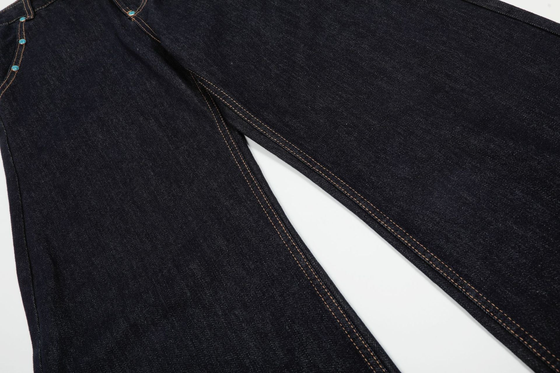 Baggy Barrel | Rivet Raw Jeans - Luxuryurbanwear