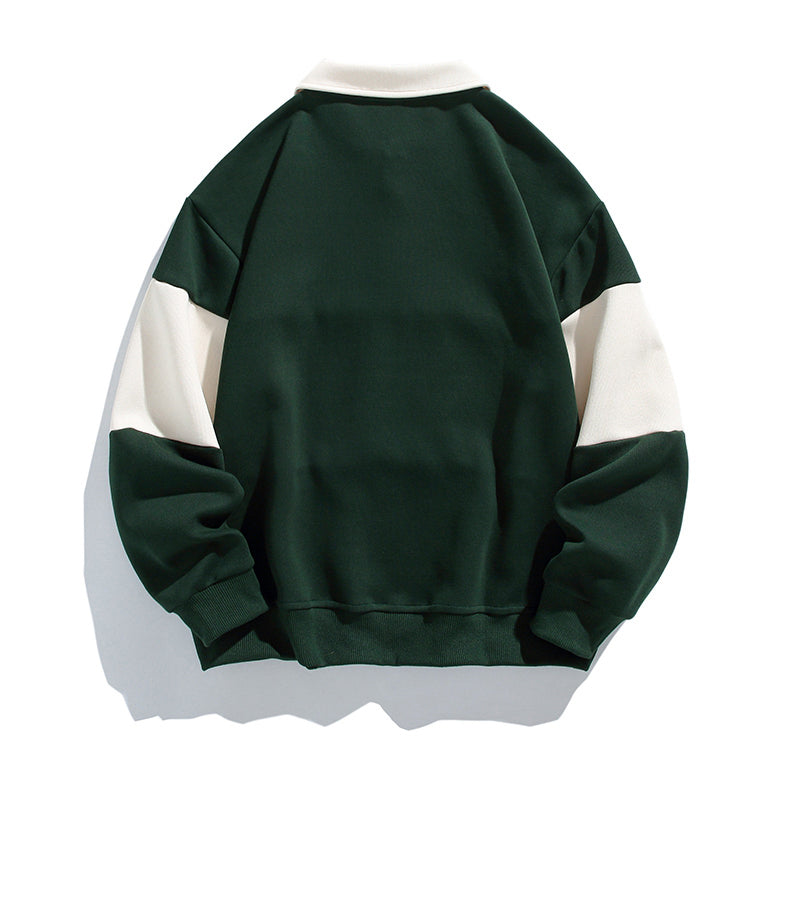 Classic Stripes | Timeless Polo Sweatshirt - Luxuryurbanwear