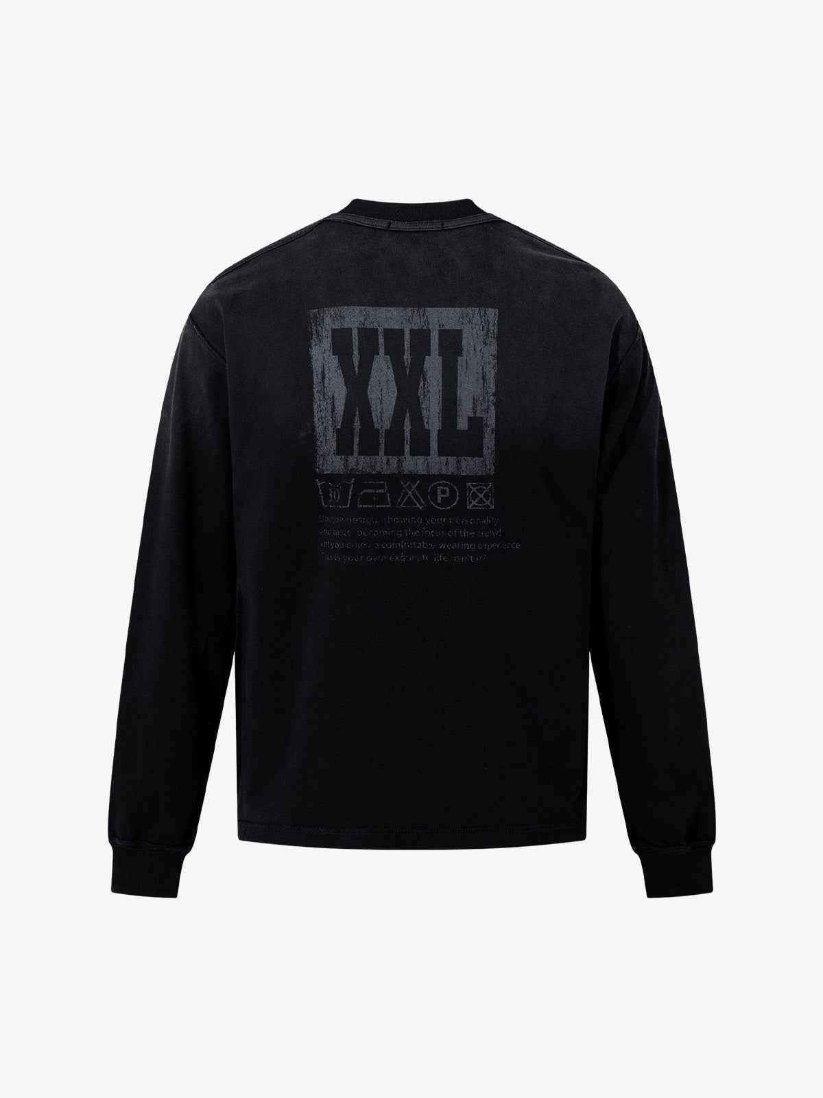 Street Dirty Dyed Washed Long-Sleeved T-Shirt