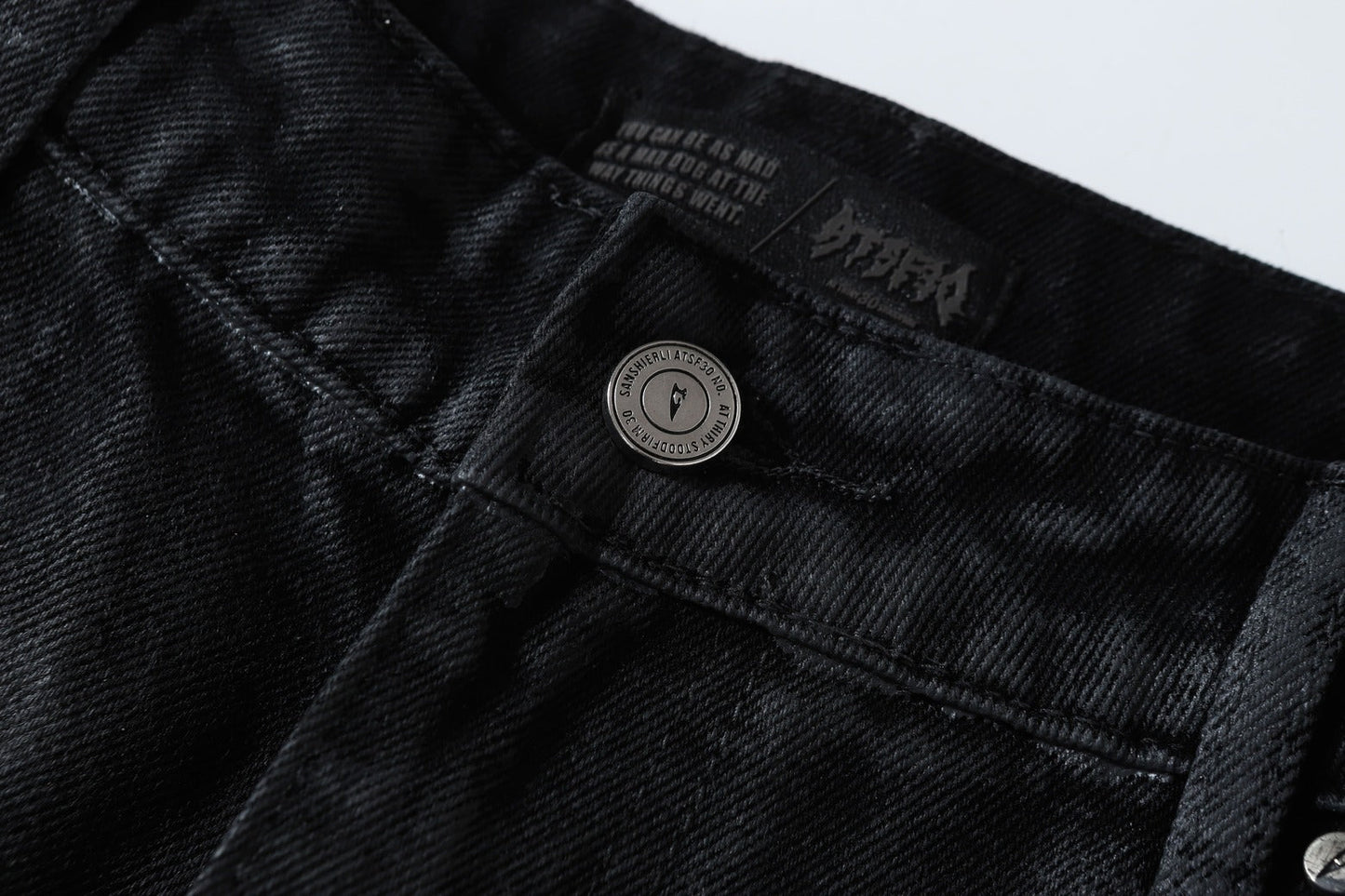 Washed Black Flare | Stacked Jeans - Luxuryurbanwear