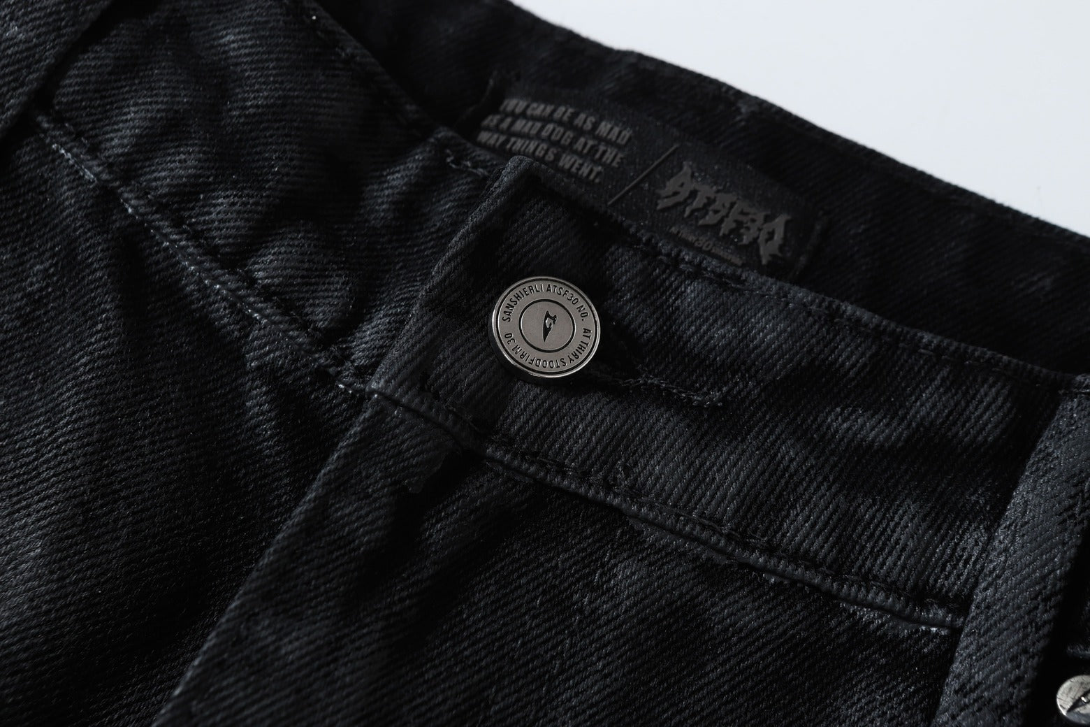 Washed Black Flare | Stacked Jeans - Luxuryurbanwear