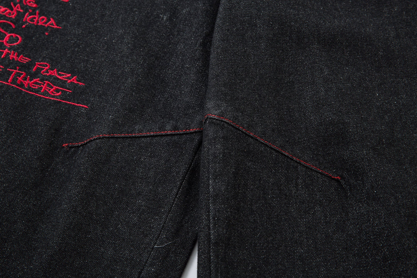Iron Cross Embroidered | Baggy Jeans - Luxuryurbanwear
