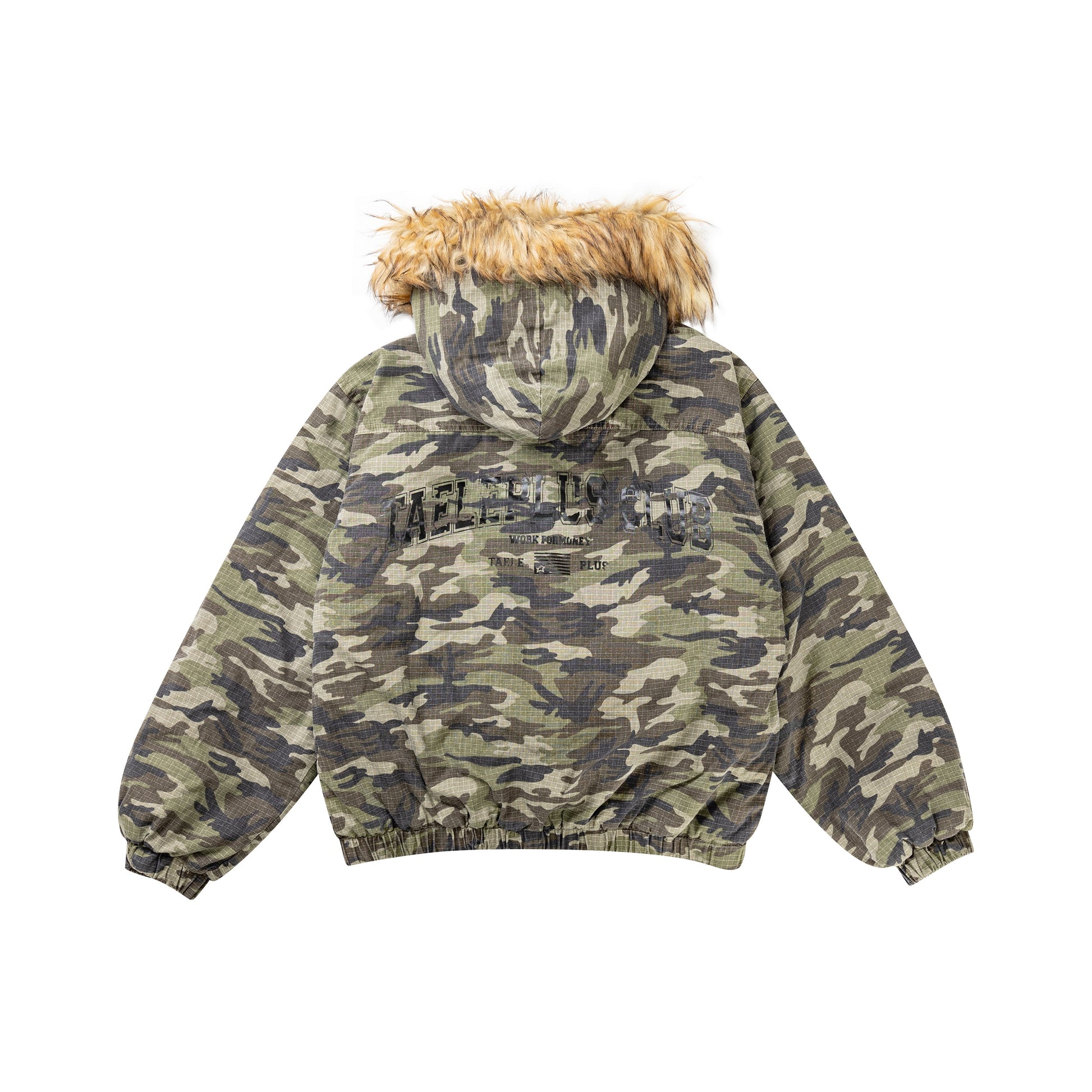 Camo Fur | Hooded Jacket - Luxuryurbanwear