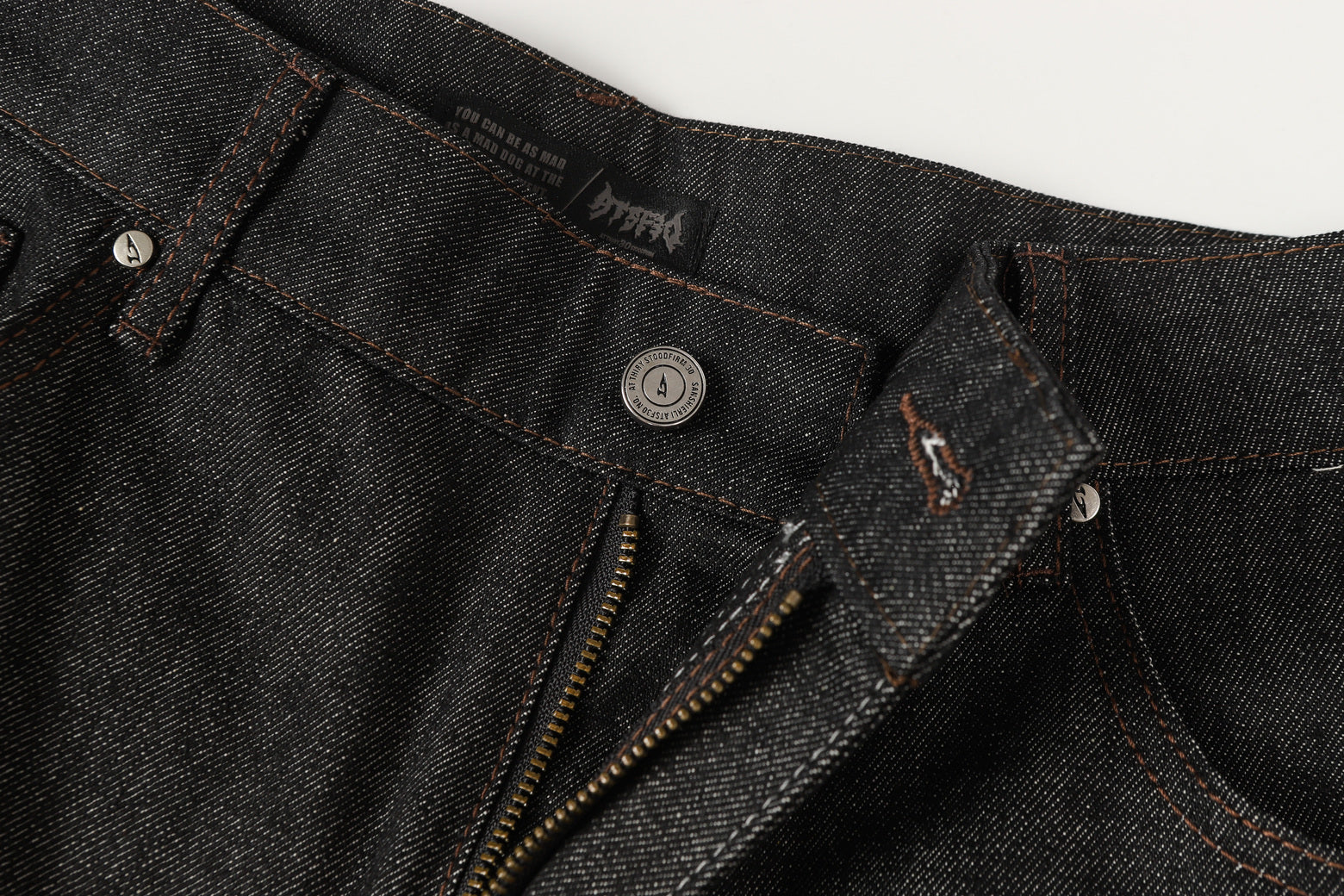 Snake Embroidery | Denim Jeans - Luxuryurbanwear