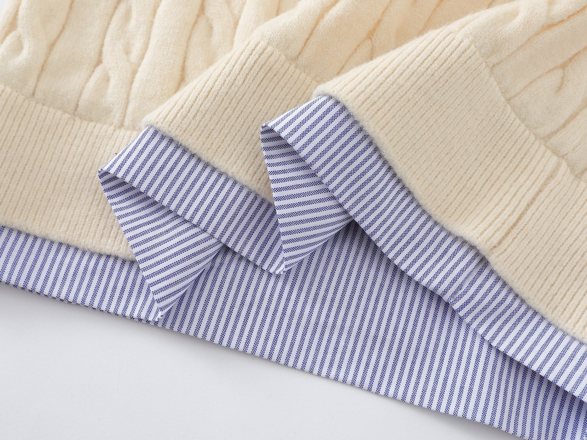 College Patchwork| Knit Polo Sweater - Luxuryurbanwear