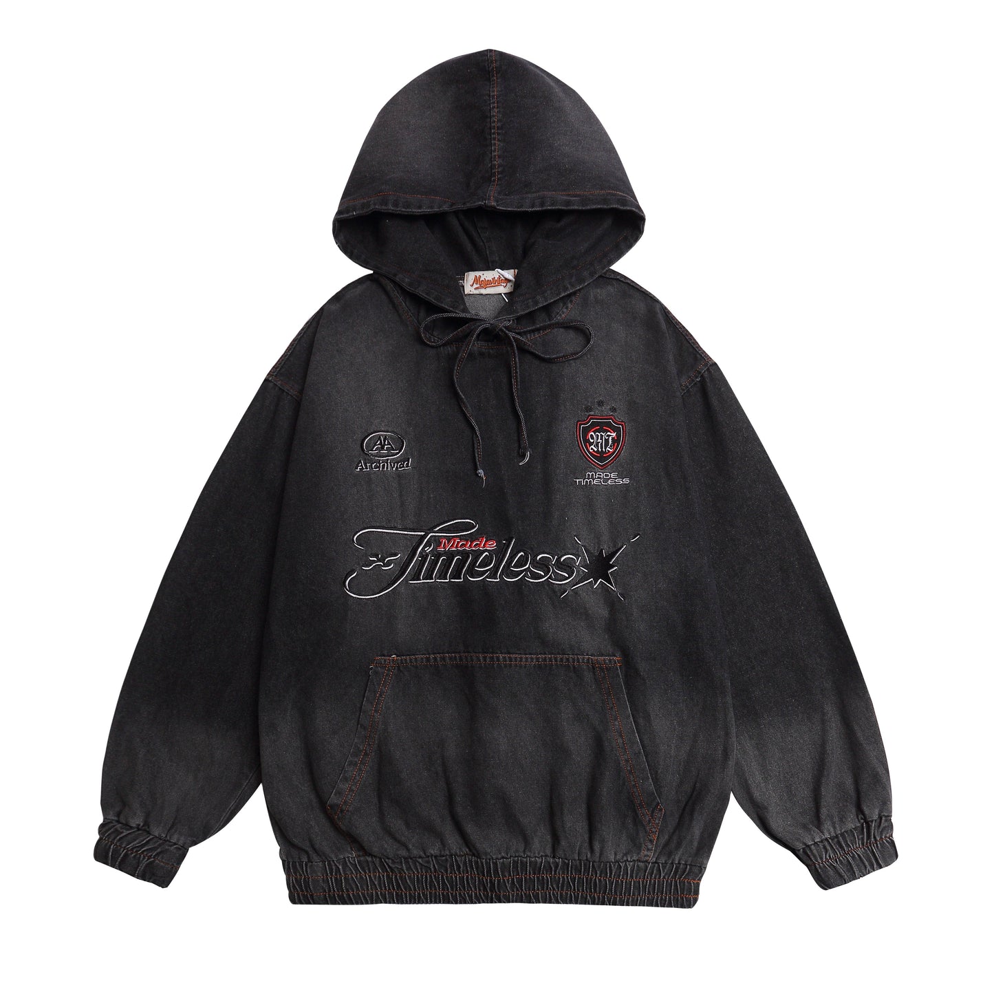 STRIPE STITCH | Cozy Ribbed Hoodie - Luxuryurbanwear