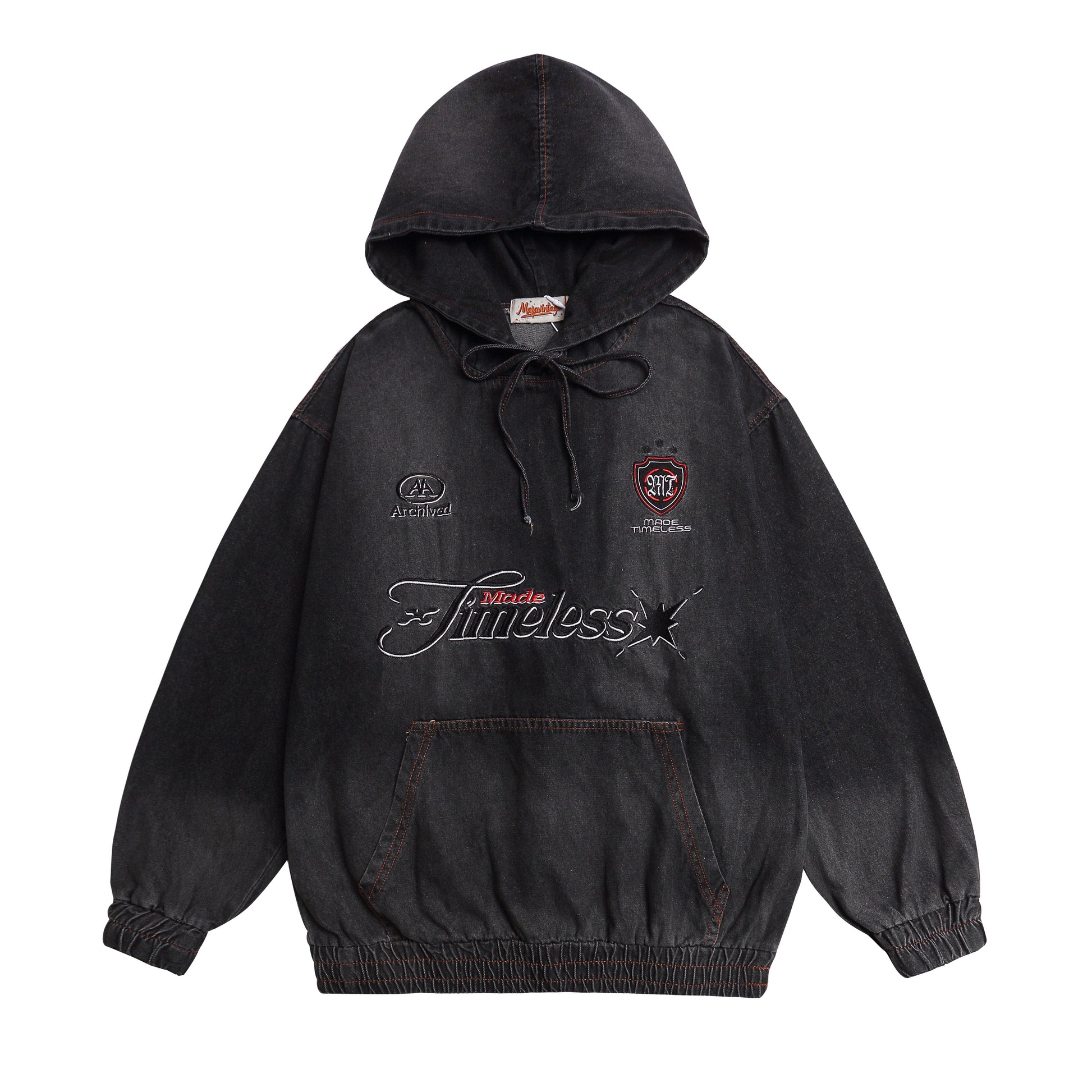 STRIPE STITCH | Cozy Ribbed Hoodie - Luxuryurbanwear