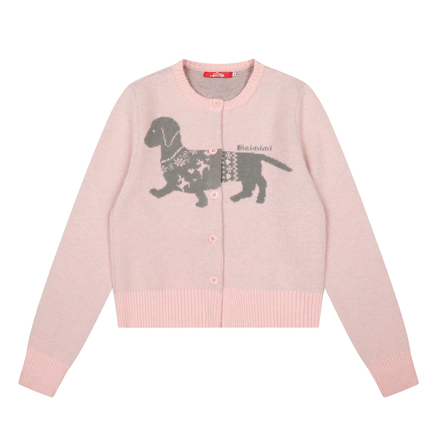 Doxie Knit | Dachshund Embroidered Cardigan - Luxuryurbanwear