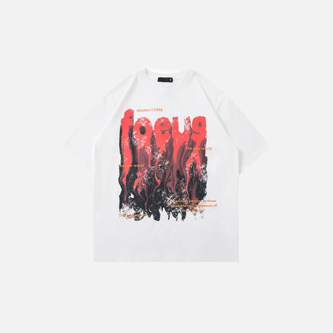 Versatile Streetwear Graphic Oversized Cotton T-Shirt - Luxuryurbanwear