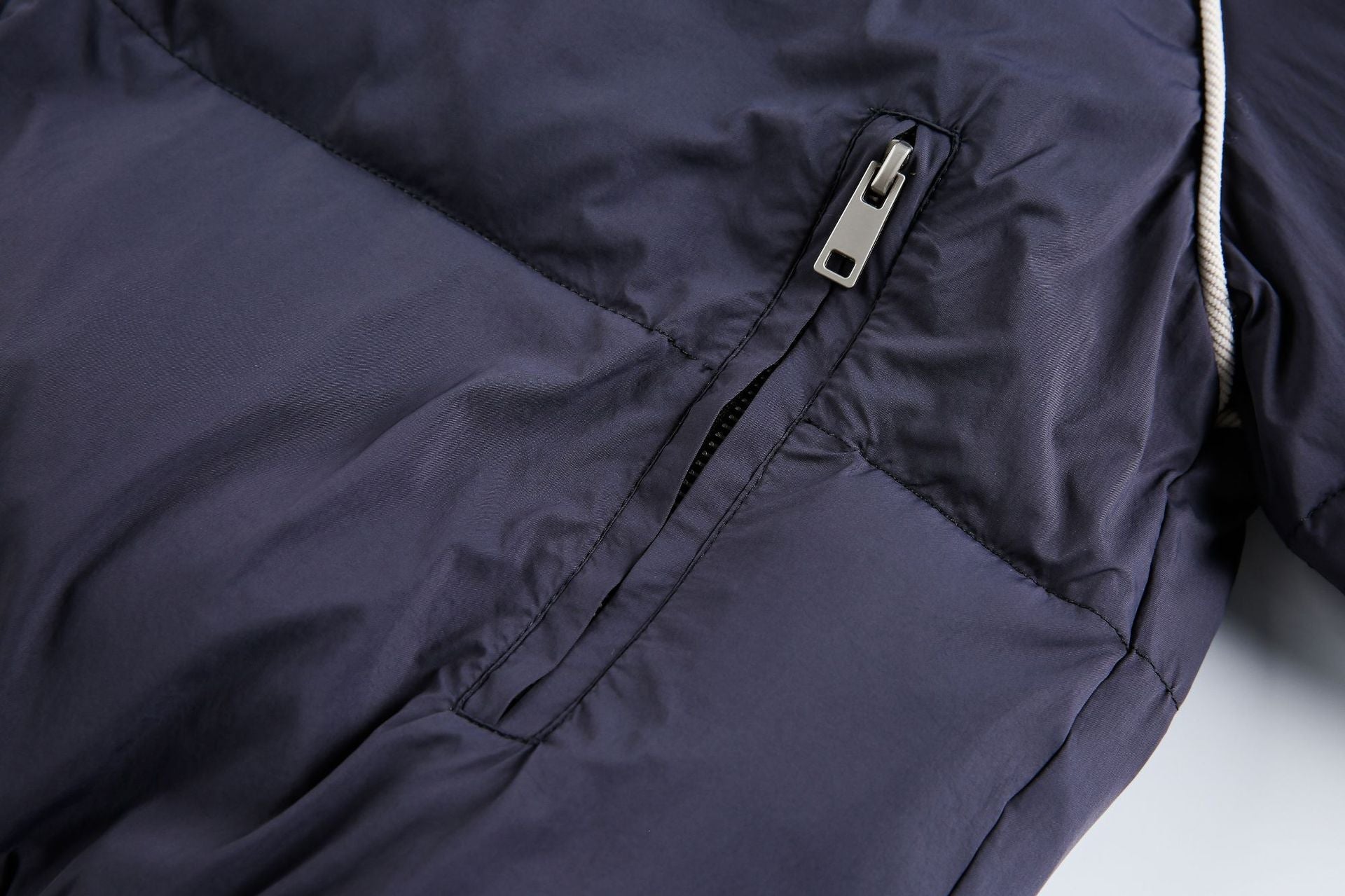 Panel Stitching | Stand Collar Coat - Luxuryurbanwear