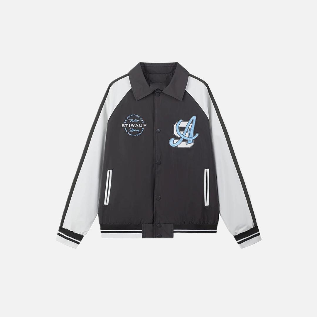 Chic Lightweight Couples Varsity Bomber Jacket - Luxuryurbanwear