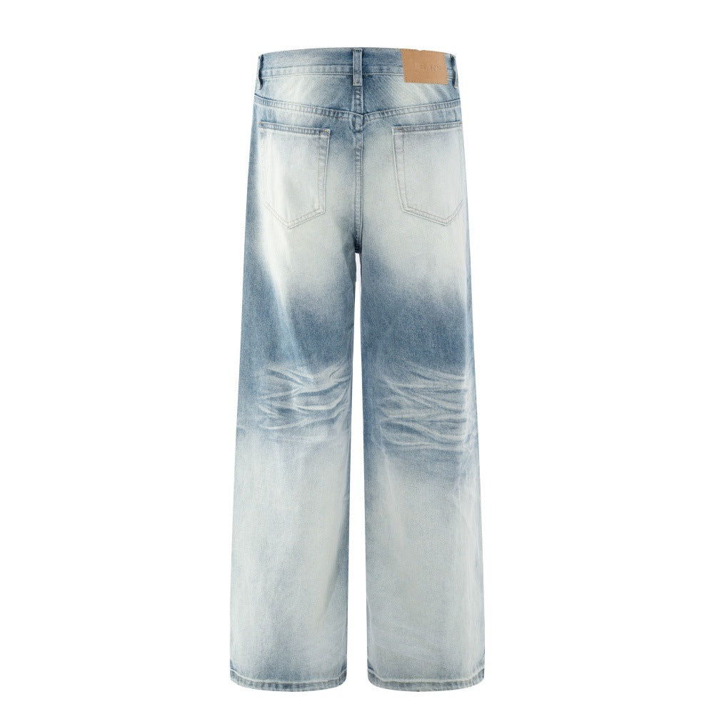 LUW Street Fashion Washed Denim Pant D002 - Luxuryurbanwear