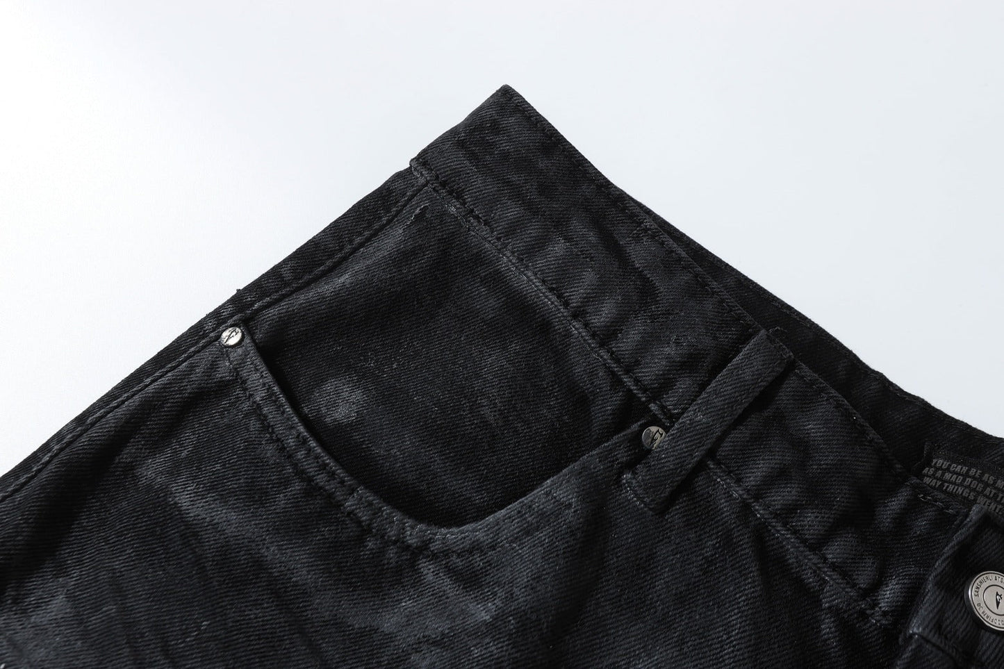 Washed Black Flare | Stacked Jeans - Luxuryurbanwear