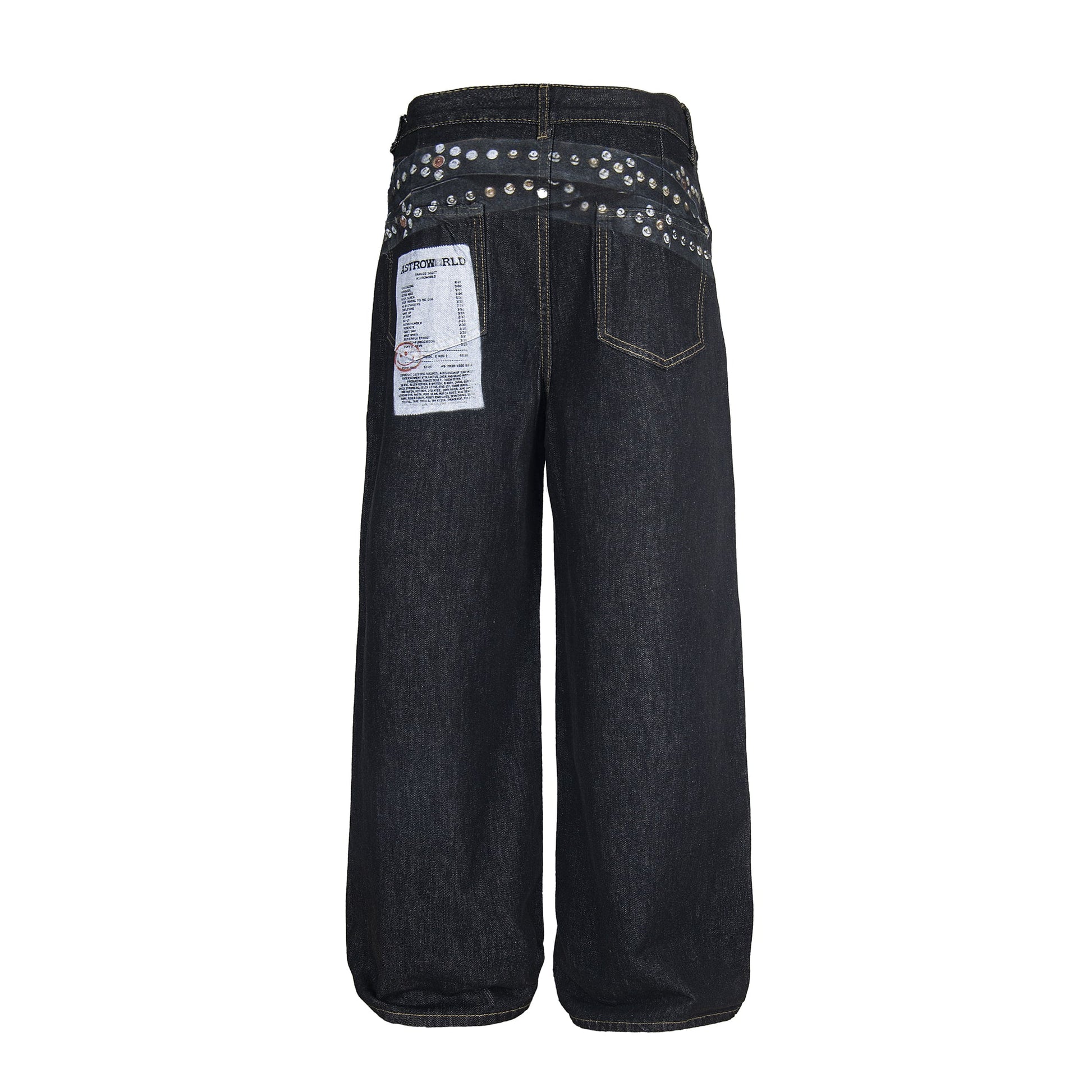 Studded Patchwork | Denim Jeans - Luxuryurbanwear