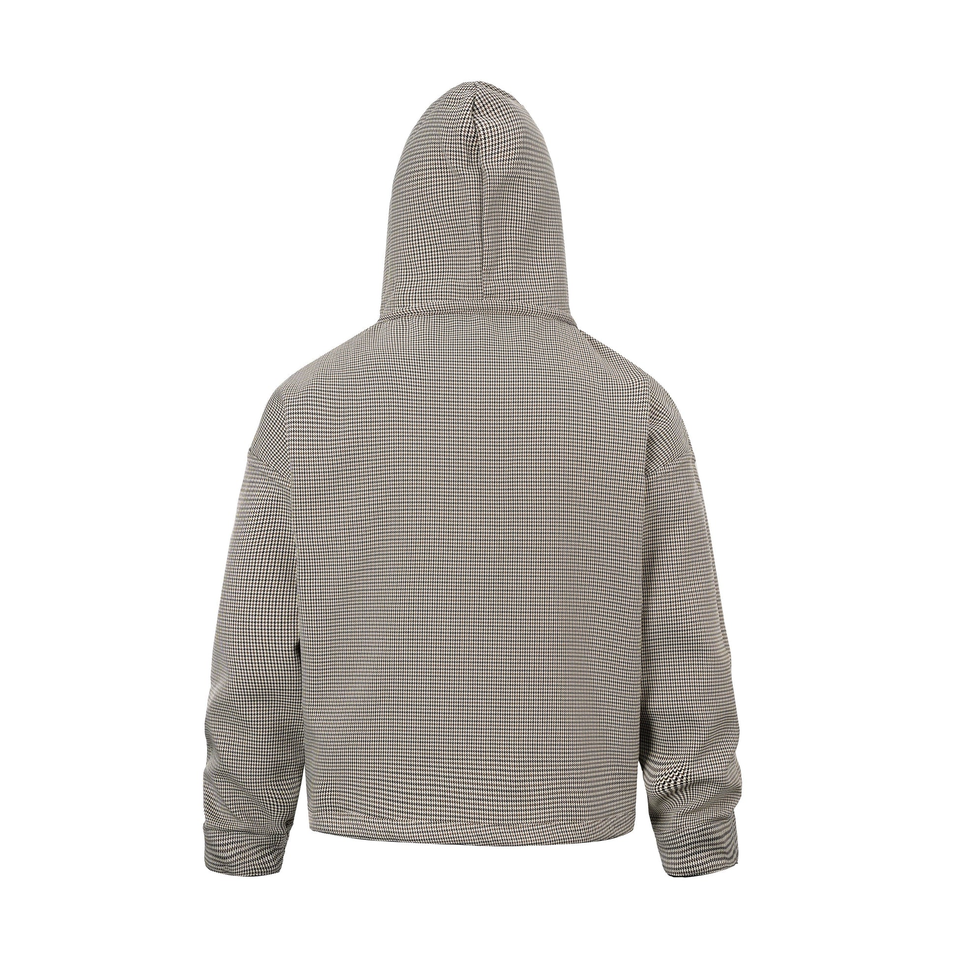 Houndstooth | Zip Up Hoodie - Luxuryurbanwear