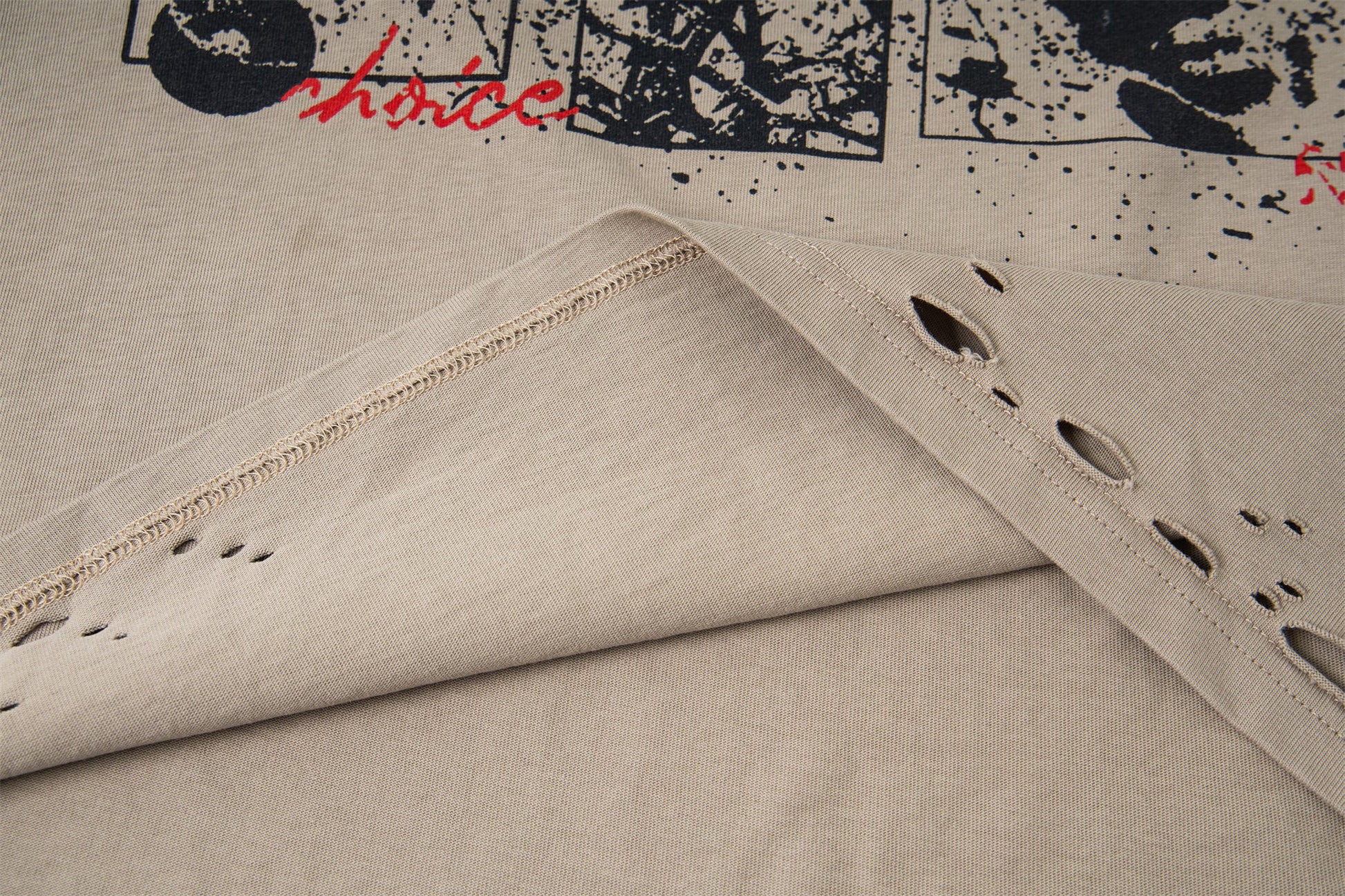 Retro Camouflage Patchwork | Ripped Sweatshirt - Luxuryurbanwear