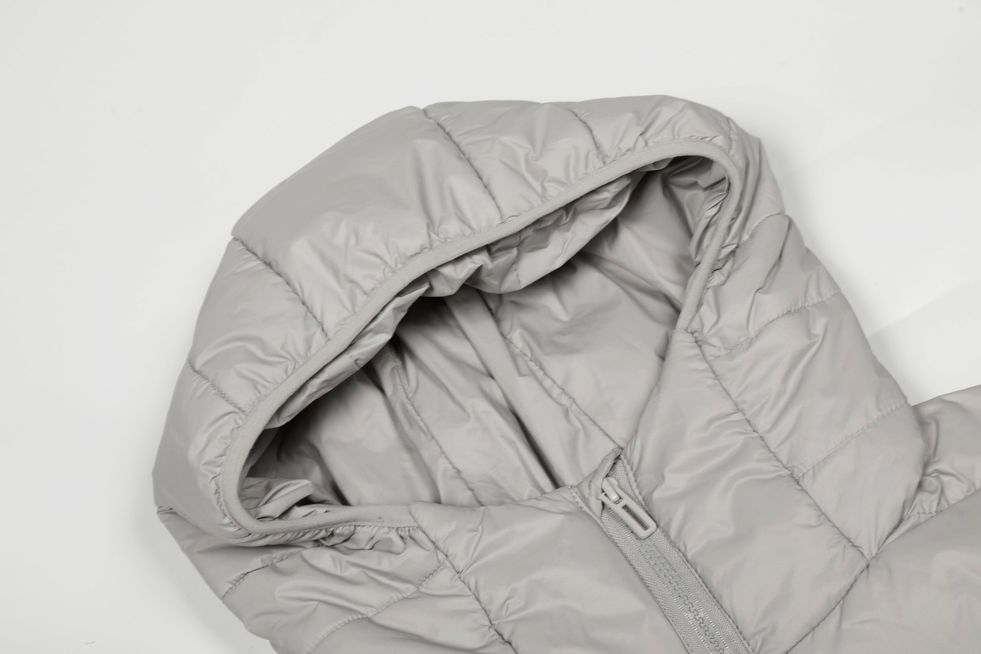 Hybrid Knit-Sleeve | Hooded Puffer Jacket - Luxuryurbanwear