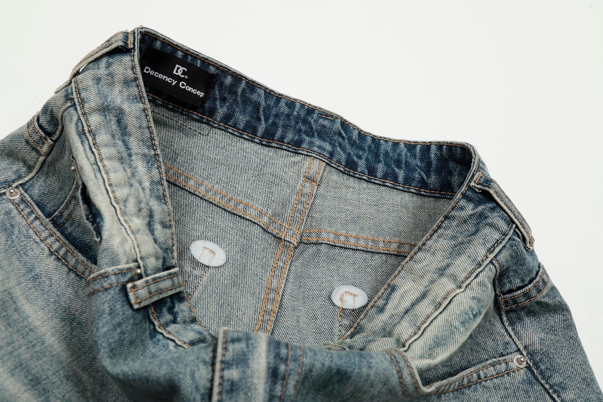 Sky Fade | Soft-Wash Wide Jeans - Luxuryurbanwear