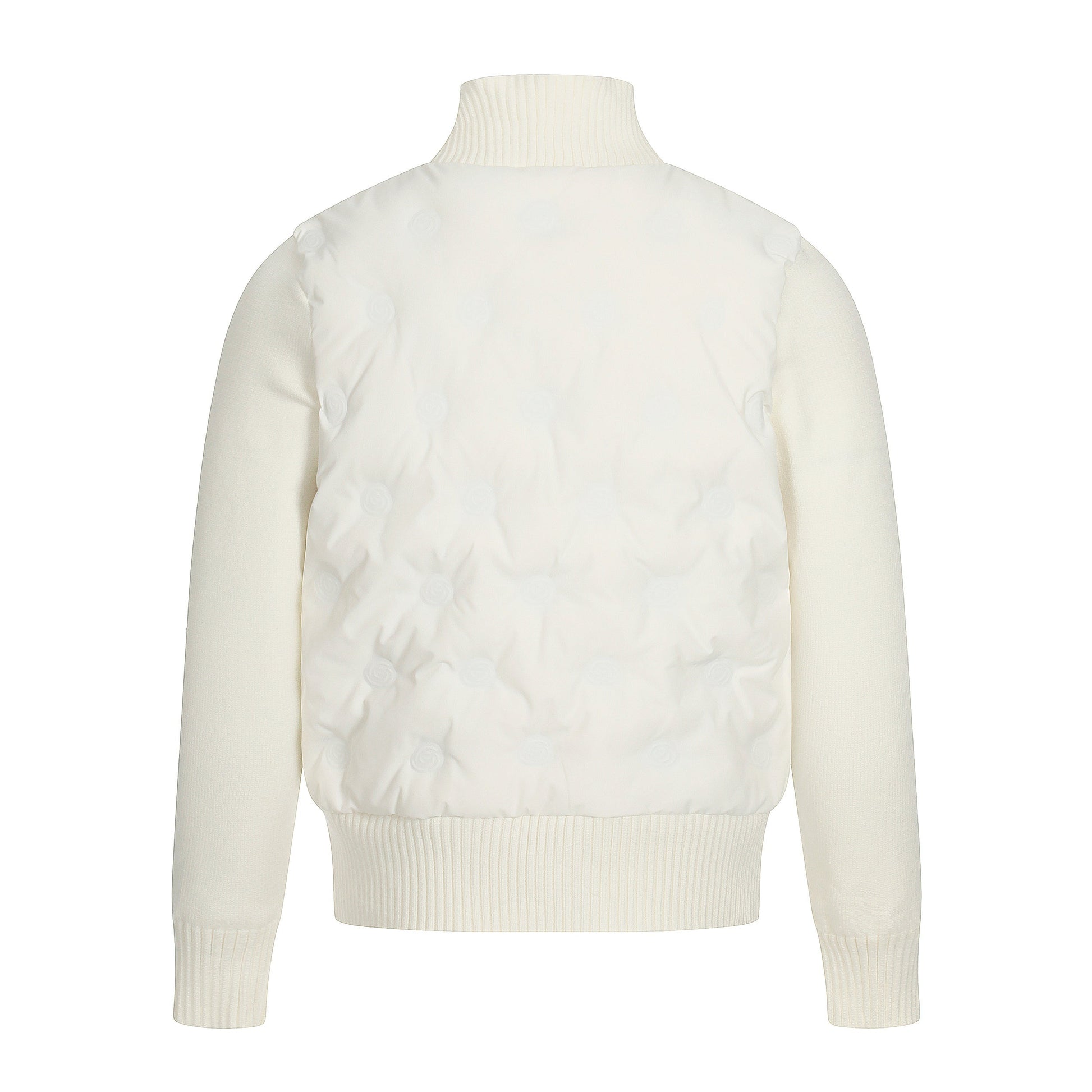 Cloud Shell | Knit-Sleeve Bubble Zip Jacket - Luxuryurbanwear