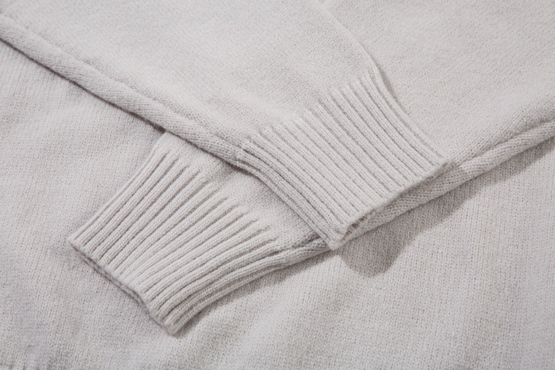 Varsity Button | Mock Neck Knit Sweater - Luxuryurbanwear