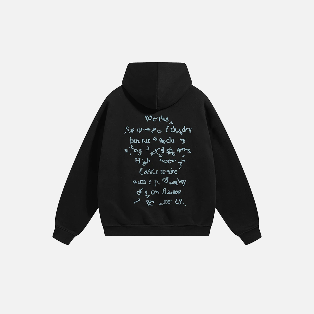 Retro Aesthetic Back Graphic Print Hoodie - Luxuryurbanwear