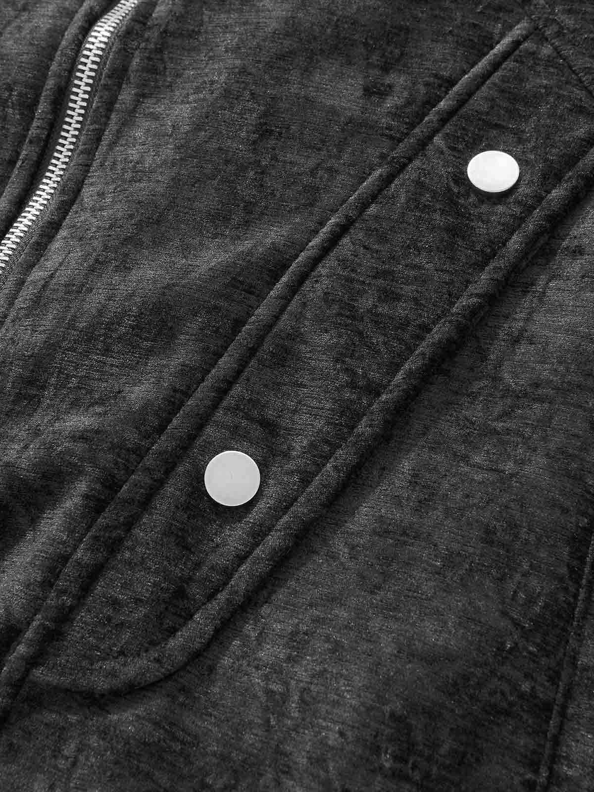 Vintage Suede Deconstructed Workwear Jacket