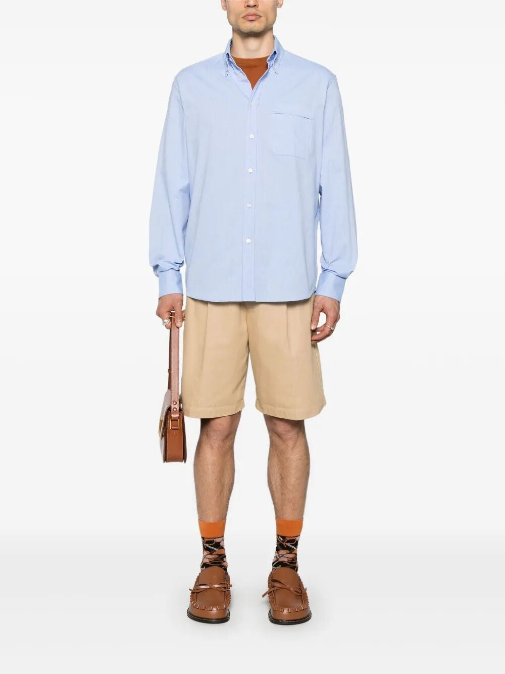 Valentino Garavani Men `Vlogo Signature` Long Sleeve Oxford Shirt