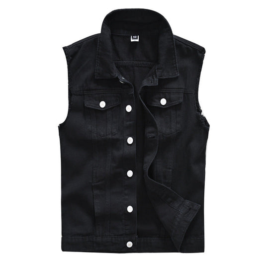 Biker Denim Vest