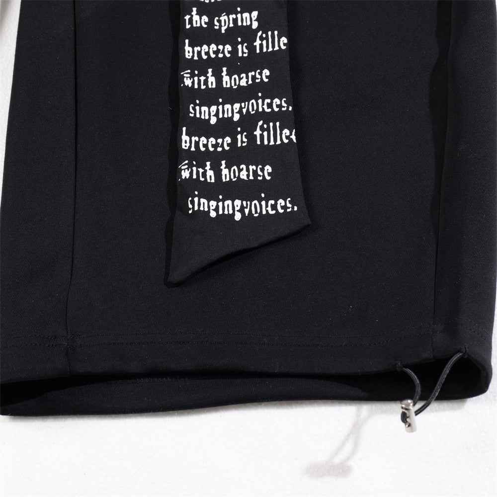 Gothing Street Character Print Wide Leg Sweatpants