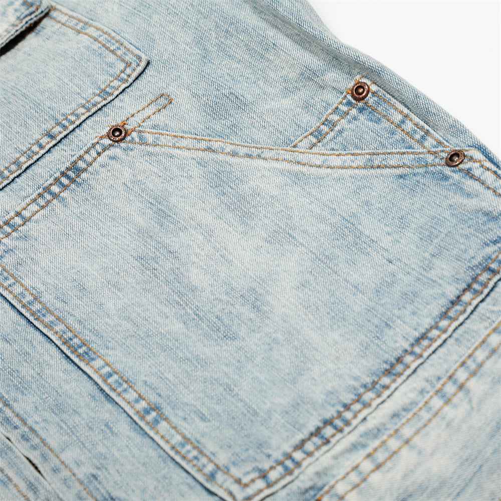 Punk Washed Loose Fit Denim Jacket