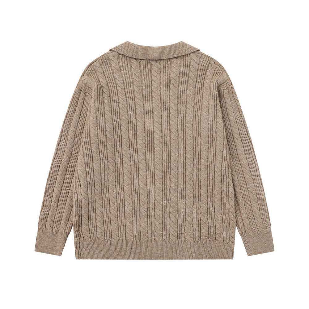 Men Cozy Oversized Letter Print Casual Sweater