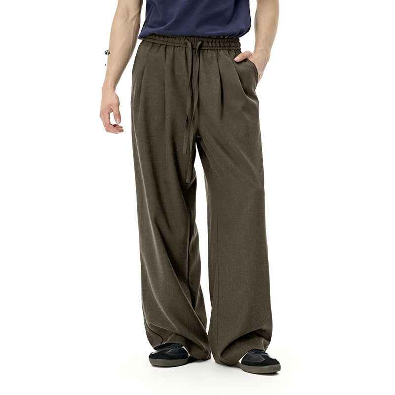 Retro Trendy Linen Straight Leg Sweatpants