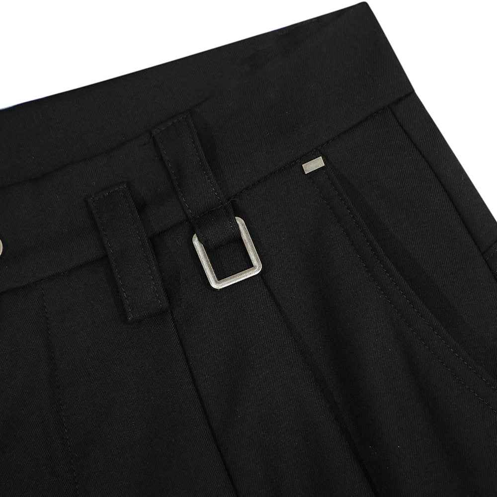 Men Casual Stylish Pleated Wide Leg Pants