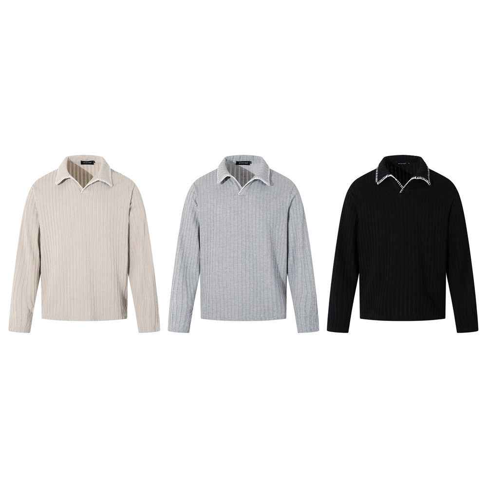 Men Lightweight Stylish Knit Long Sleeve Casual Sweater