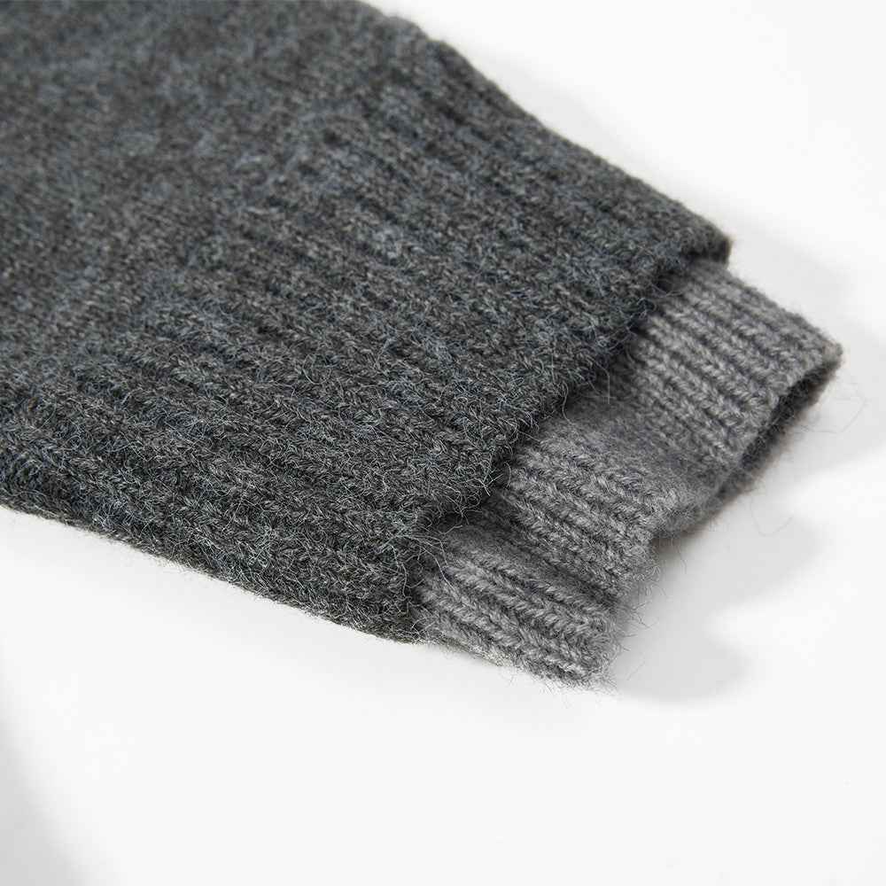 Breathable Oversized Collared Long Sleeve Sweater