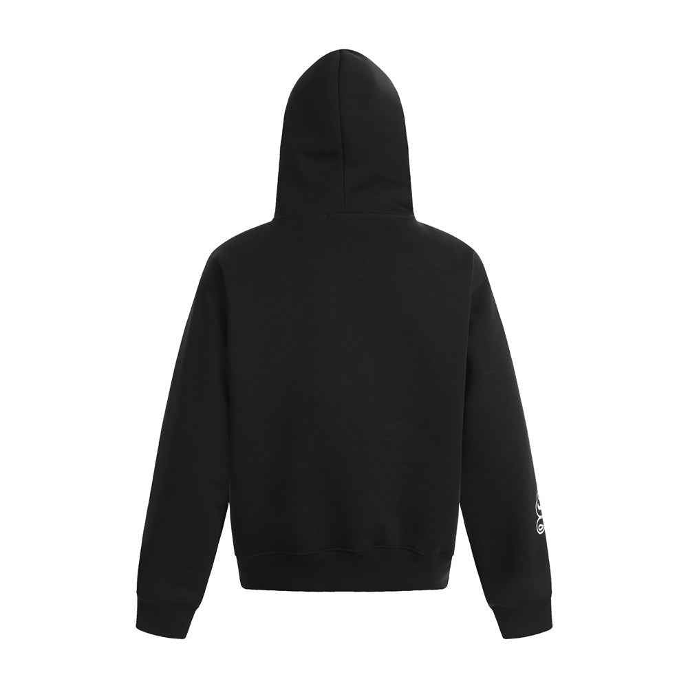Y2K Streetwear Gothic Beaded Oversized Hoodie