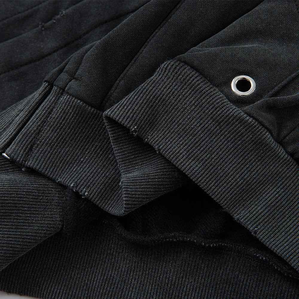 Men Gothing Distressed Punk Hooded Sweatshirt