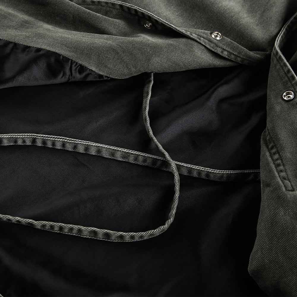 Spring Multi-Pocket Washed Workwear Denim Jacket