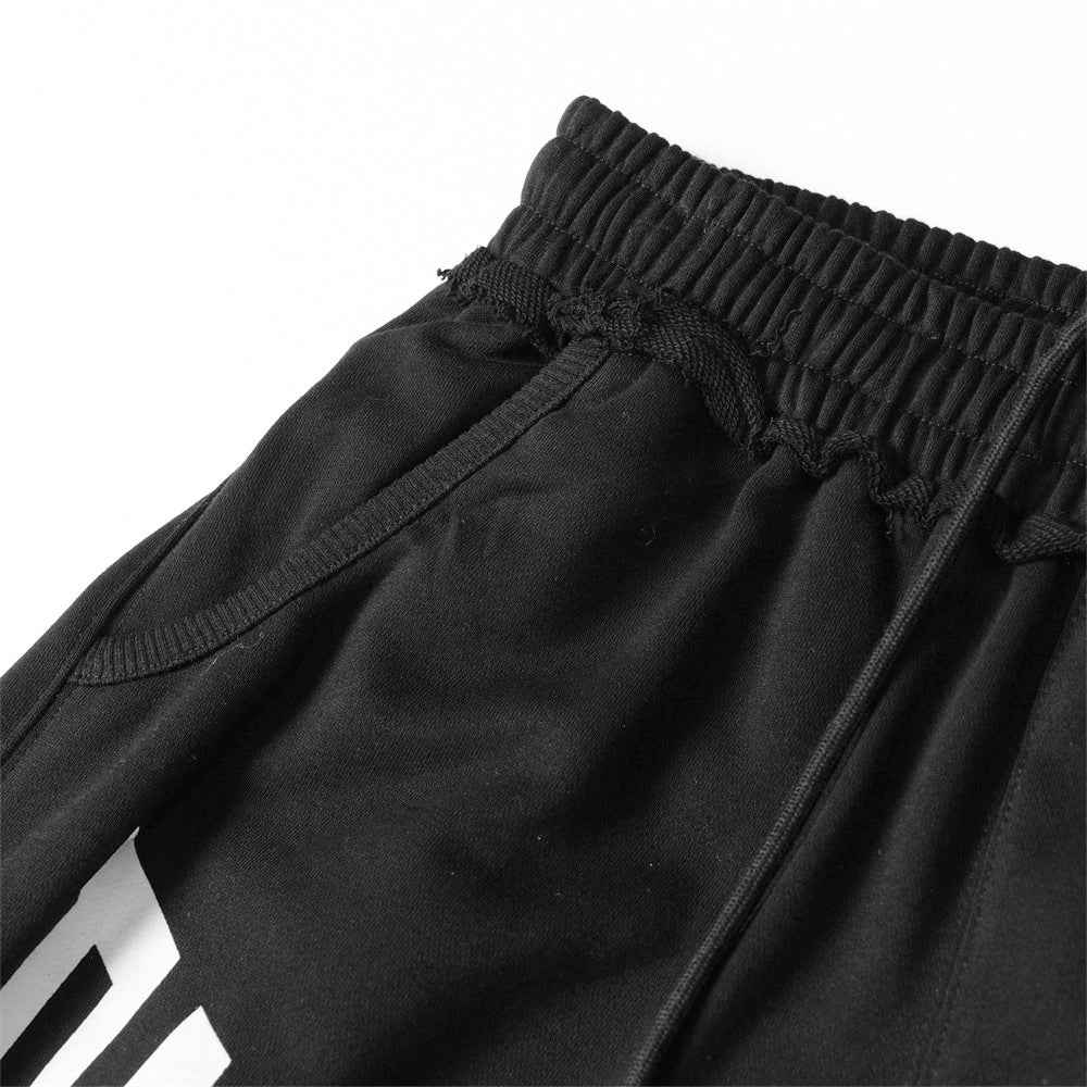 Y2K Men Bold Letter Print Casual Sweatpants