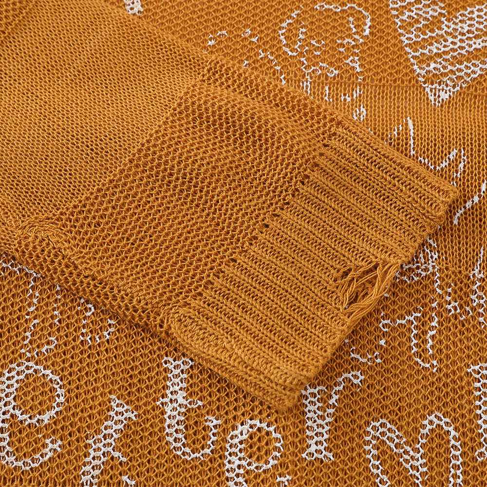 Y2K Cozy Oversized Cool Knit Ripped Sweater