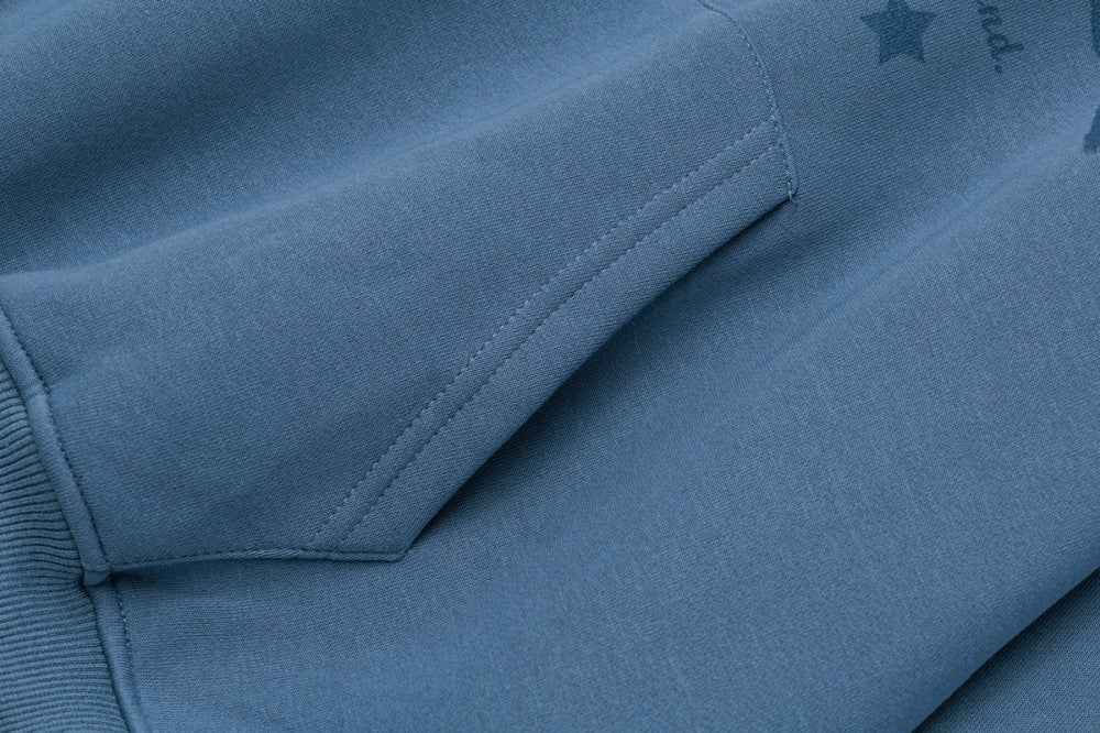 Breathable Starry Embroidered Loose Fit Hoodie
