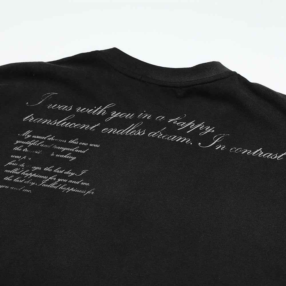 Y2K Grunge Painted Dark Print Long Sleeve T-Shirt