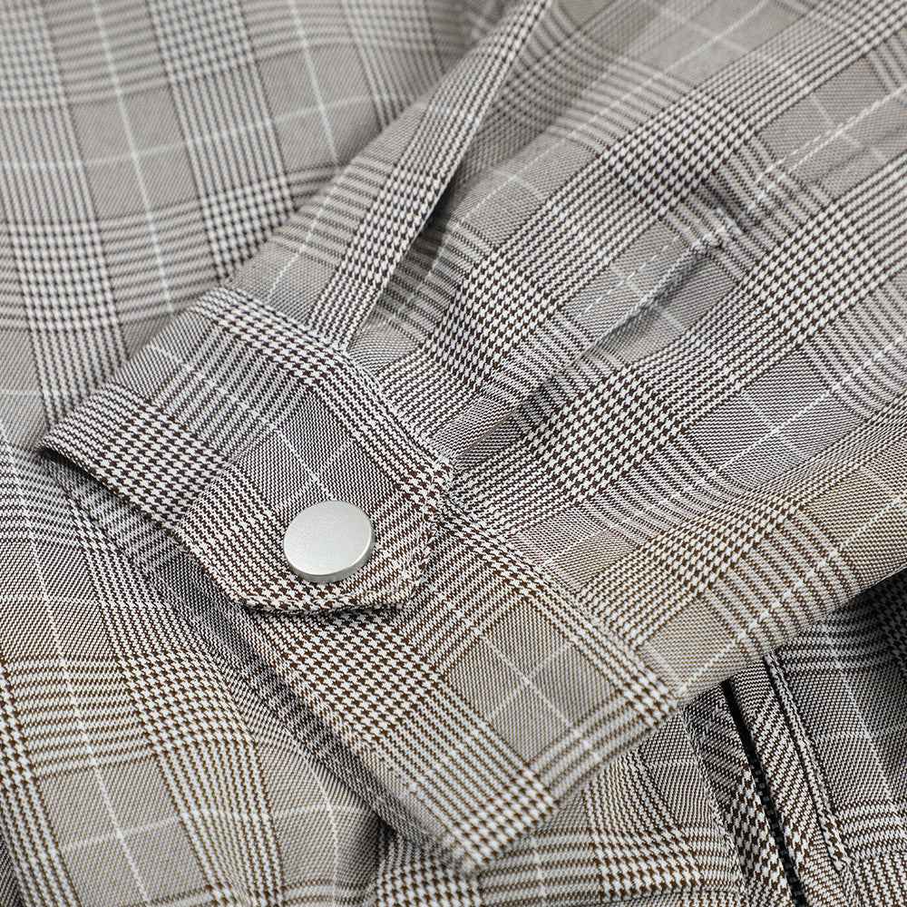 Winter Men Stylish Plaid Collar Casual Jacket