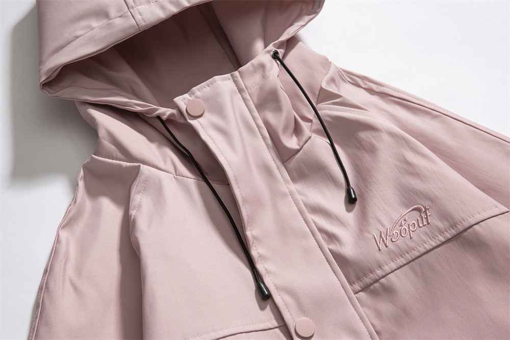 Y2K Streetwear Gradient Tie Dye Hooded Windbreaker Jacket