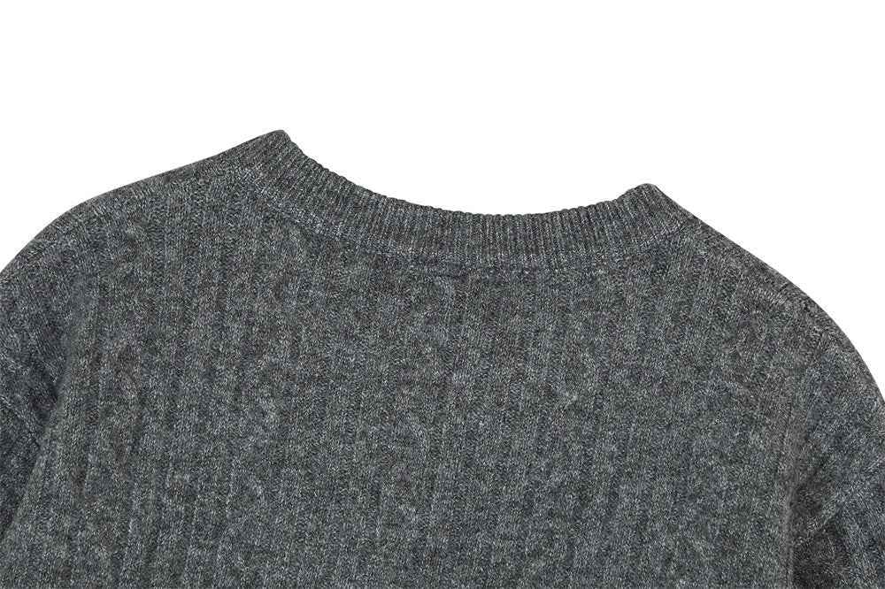 Autumn Men Cozy Knit V-Neck Sweater