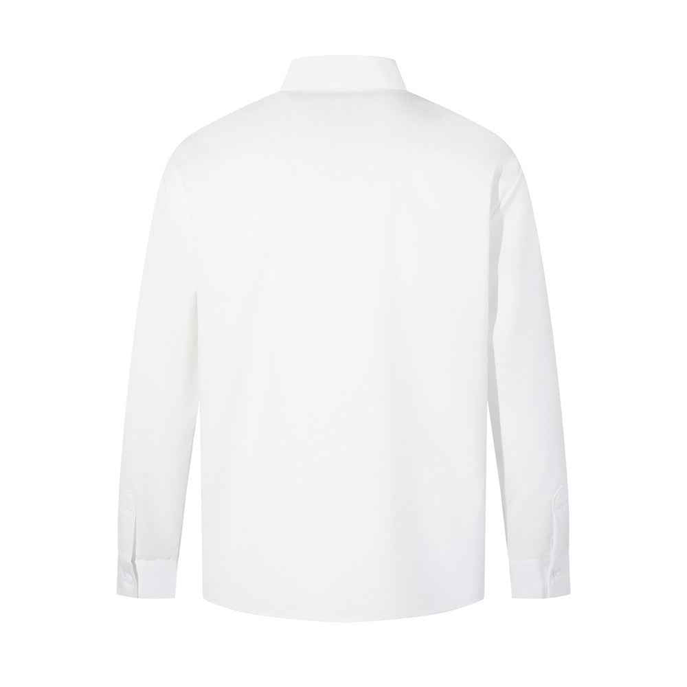 Vibe Floral Embroidered Polo Collar Long Sleeve T-Shirt